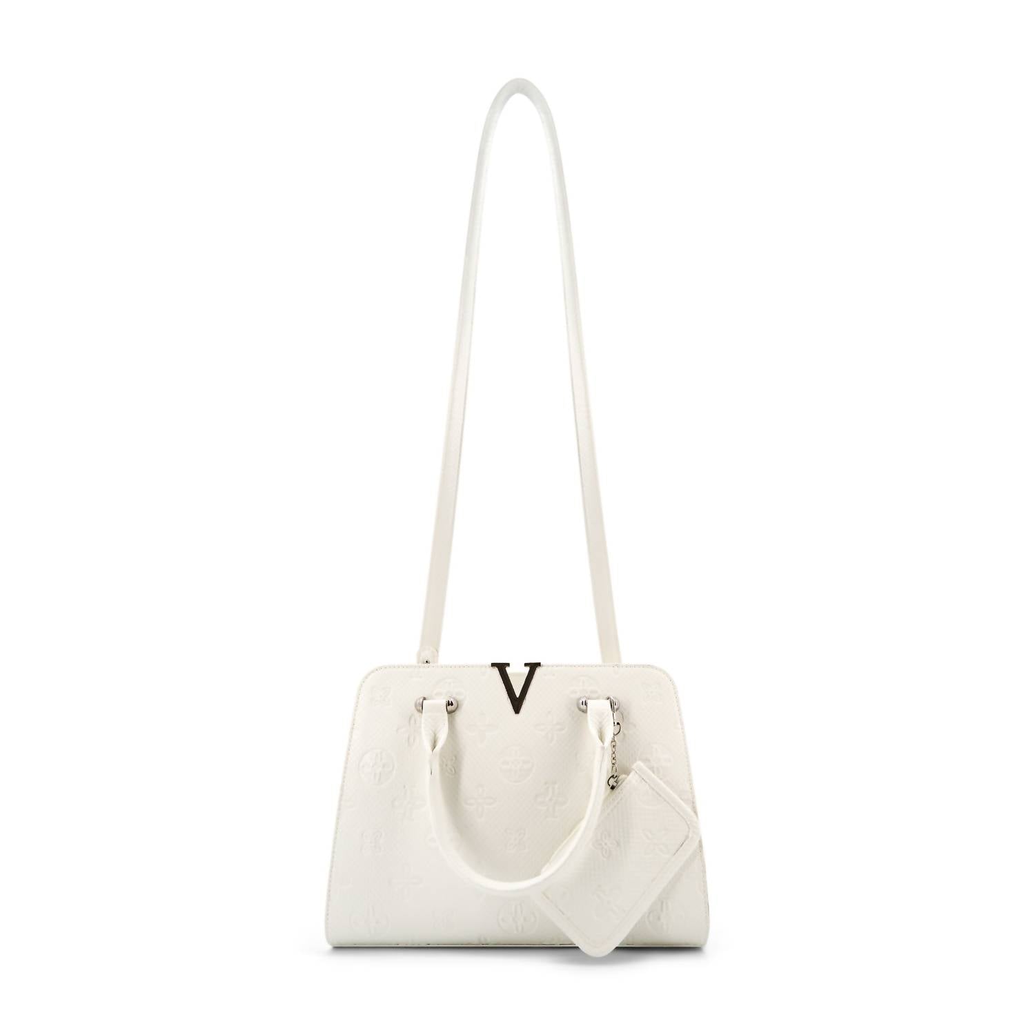 Like Dreams Women's Midori Satchel Chromatic Pattern Crossbody Bag in white - women's bag - view 6