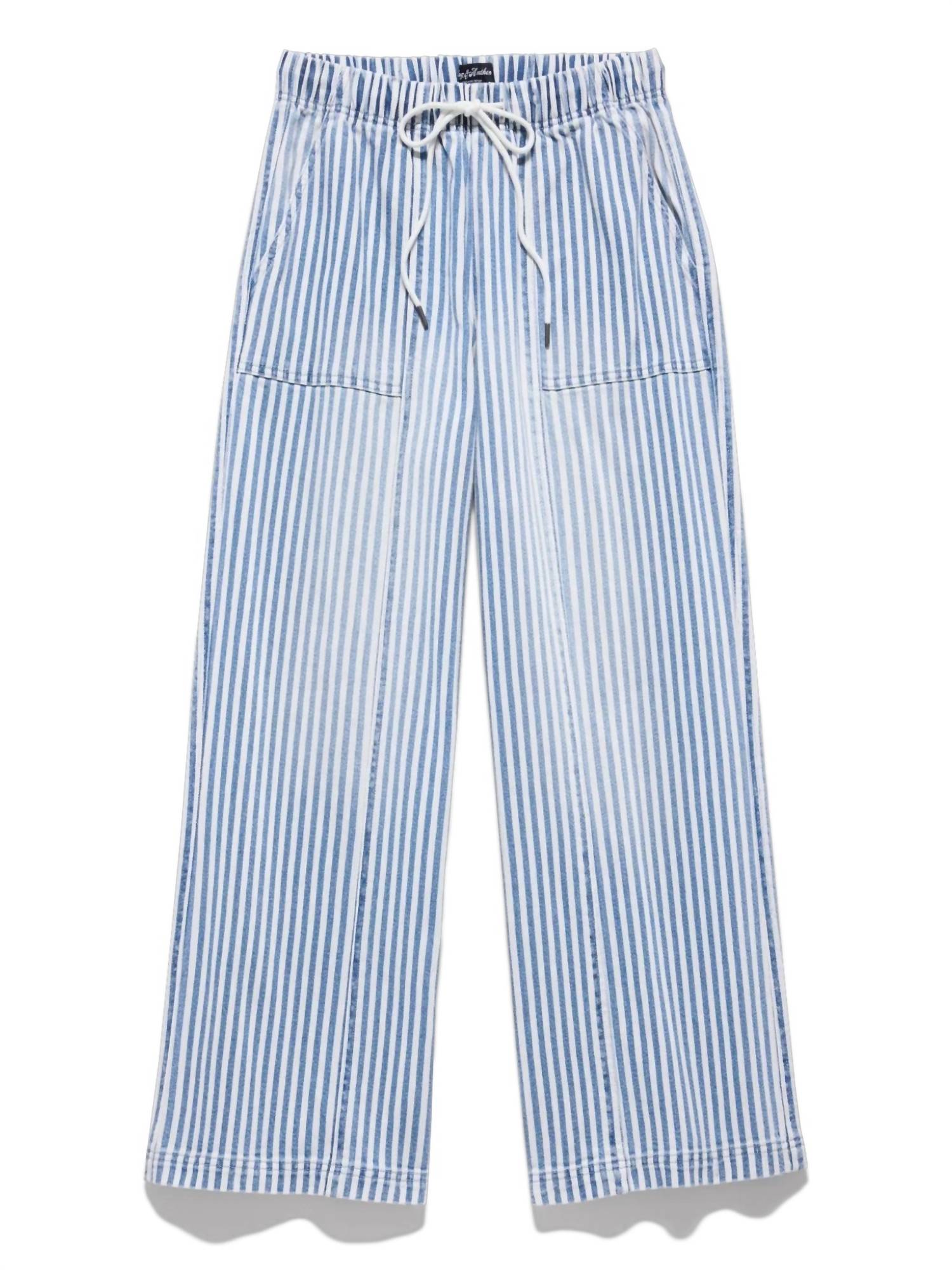 Flags & Anthem Triana Wide Leg Pant in railroad stripe - women's pants - view 5