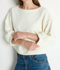 Nation Ltd - Geri Boat Neck Ballon Sleeve Sweatshirt