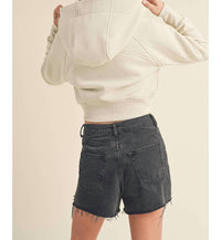 Aemi + Co - Deva Cropped Hooded Jacket