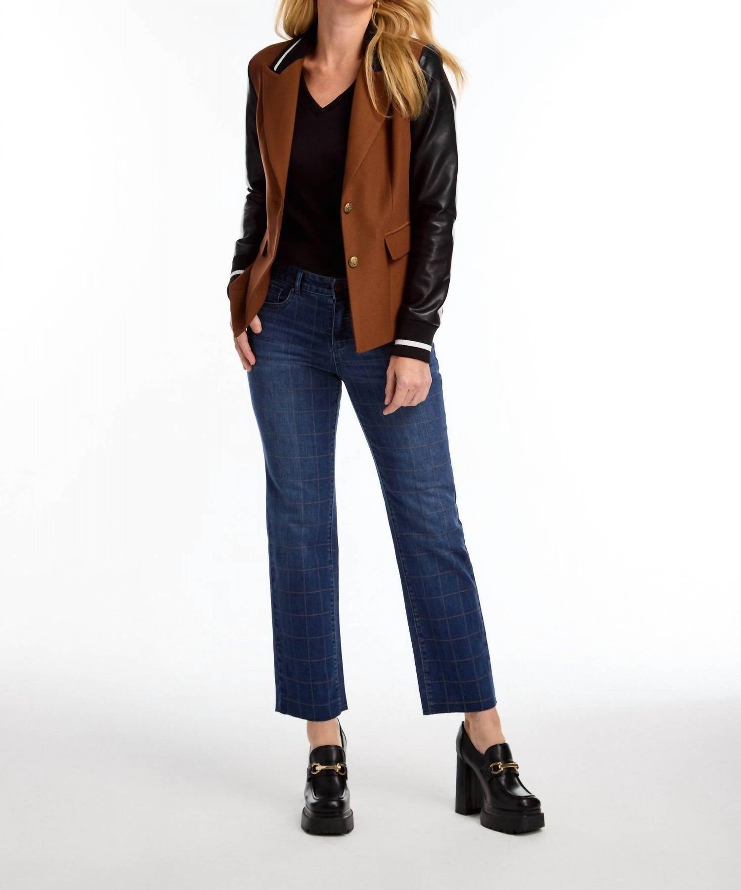 Fdj - Mixed Media Blazer