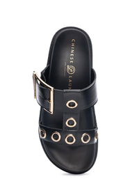 CHINESE LAUNDRY Women's Rozalia Open Toe Sandal in black - women's sandal - detail view