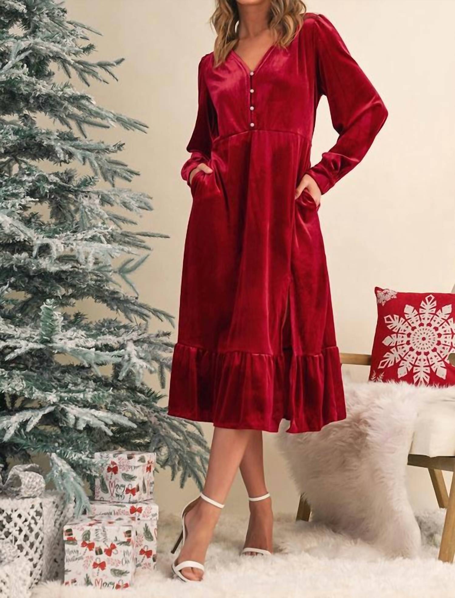 Aapparella - Jingle Bell Rock Midi Dress