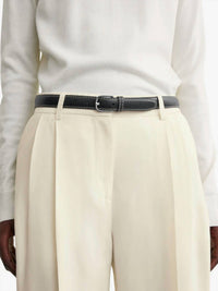 Toteme - Women's Slim Grained Leather Belt