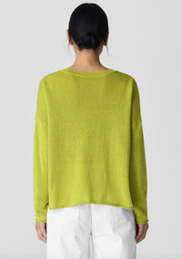 Eileen Fisher - Organic Linen Cotton Cord Crew Neck Top