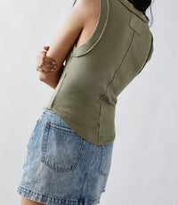 Free People Kate Tank Top in willow - women's tank top - alternate view