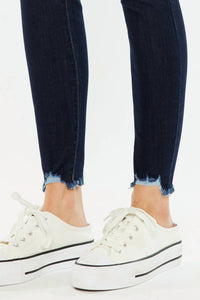 Kancan - High Rise Button Fly Distressed Super Skinny Jeans