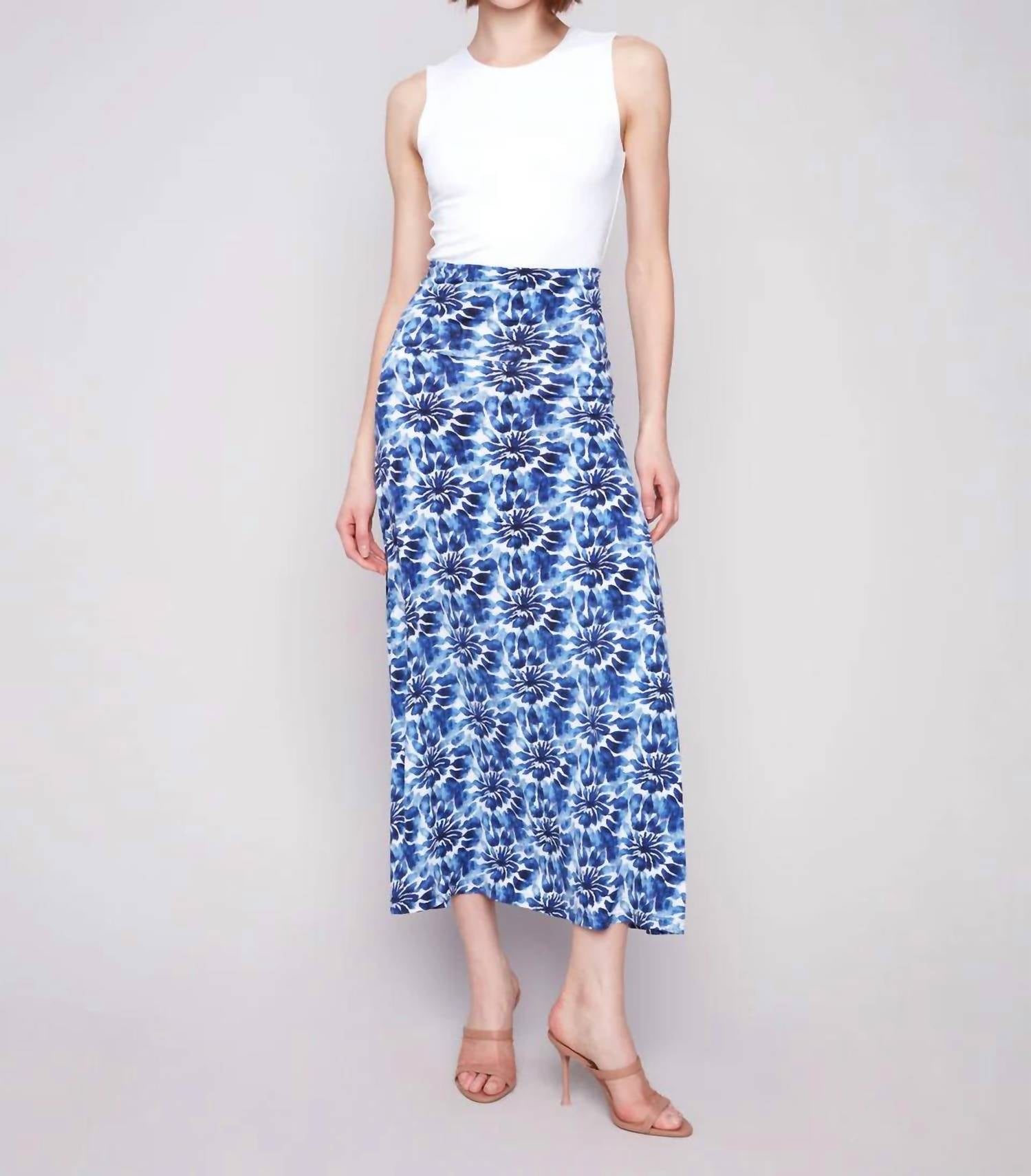 Charlie B - Removable Straps Two Way Midi Skirt And Dress