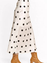 Davi & Dani - Dotted Charm Satin Skirt
