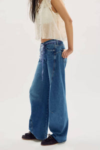 Free People - Fable Twisted Seam Low-rise Jeans
