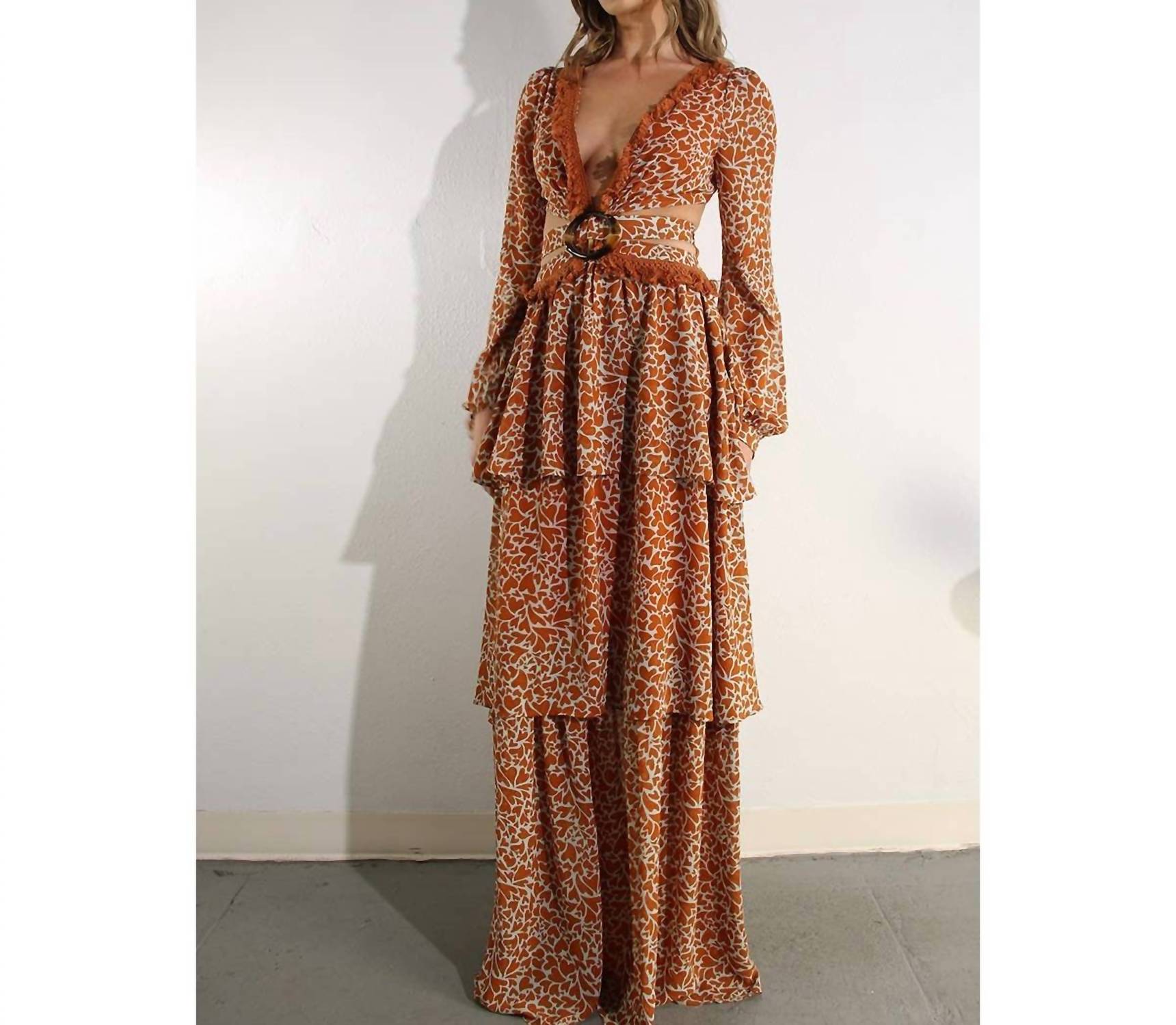 Mulla - Cross Back Tie Maxi Dress