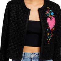 Kerri Rosenthal - Heart Patch Boucle Jacket
