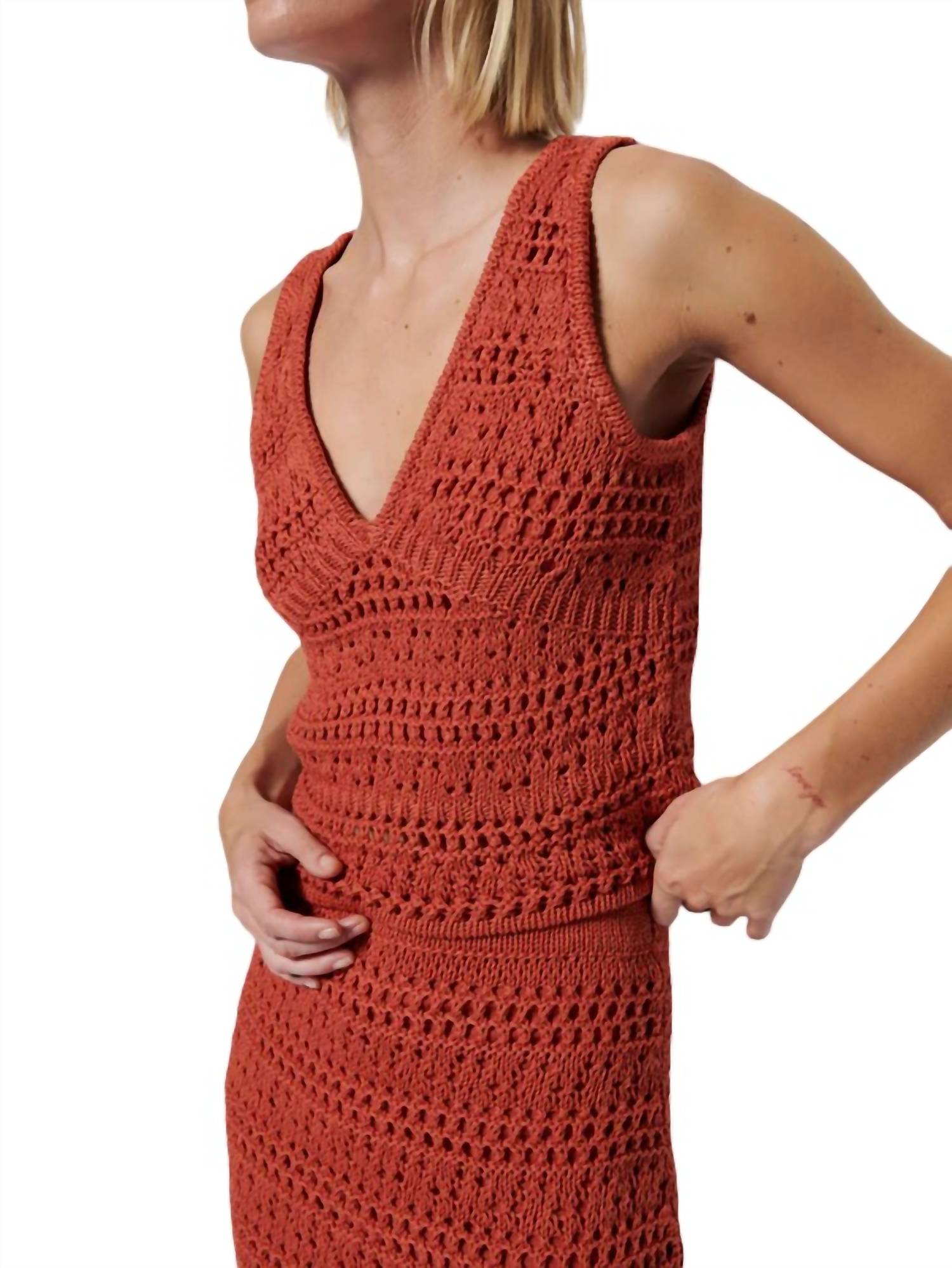 Nation Ltd - Adriana Crochet Tank Top