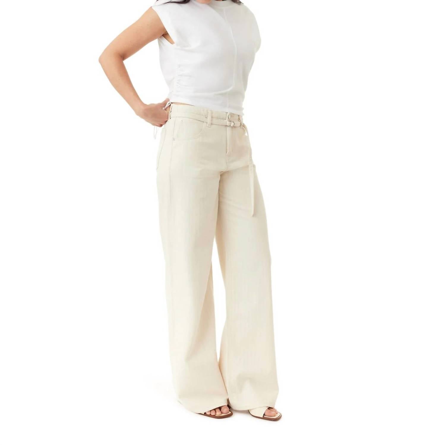 Habitual - Brynn Striped Wide Leg Jeans