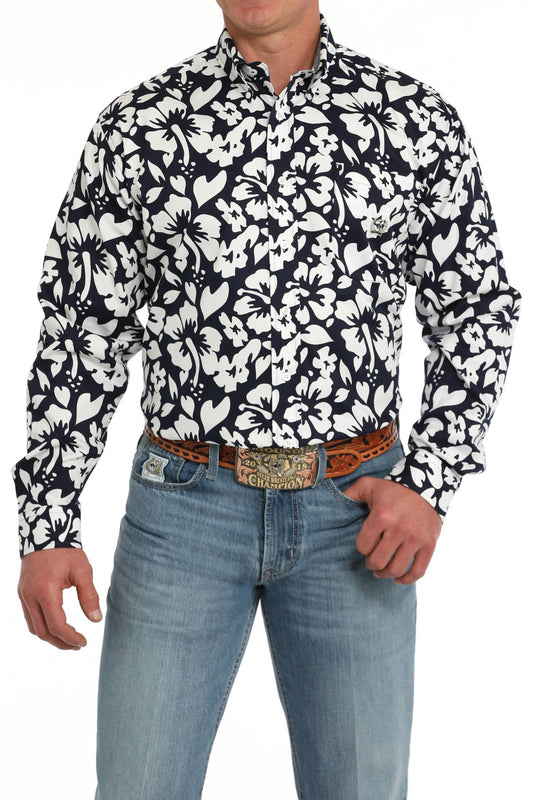 Cinch - Men's Long Sleeve Twill Print Shirt