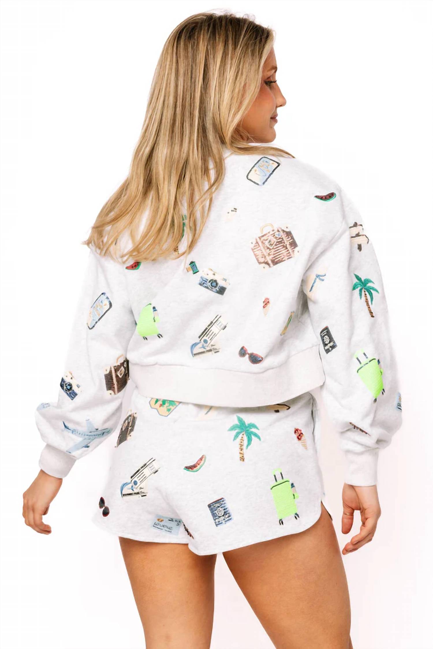 Queen Of Sparkles - Multi Travel Icon Sweatshirt