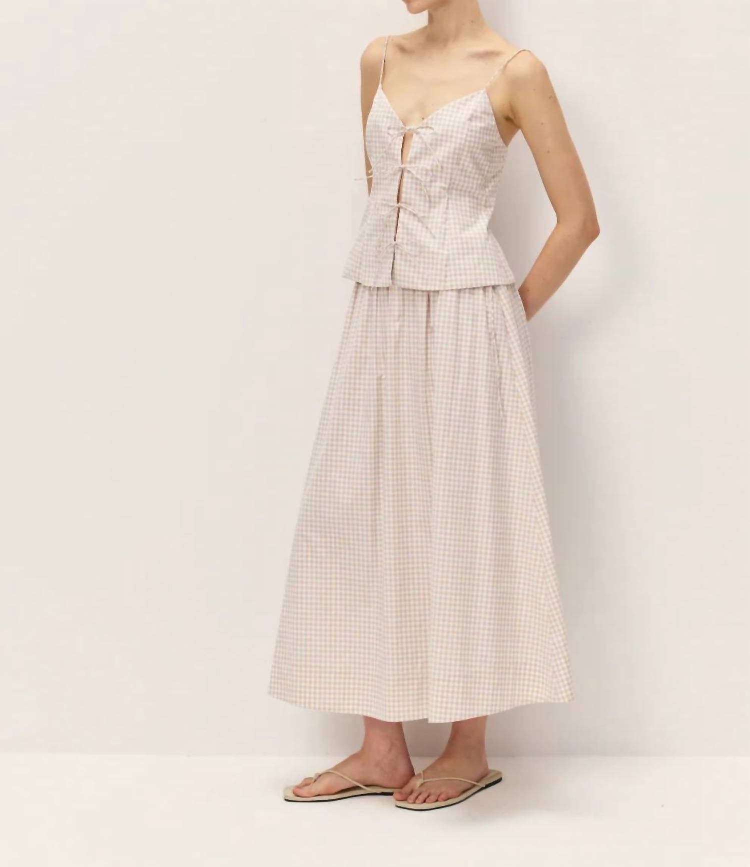 Elodie - Vionnet Gingham Top