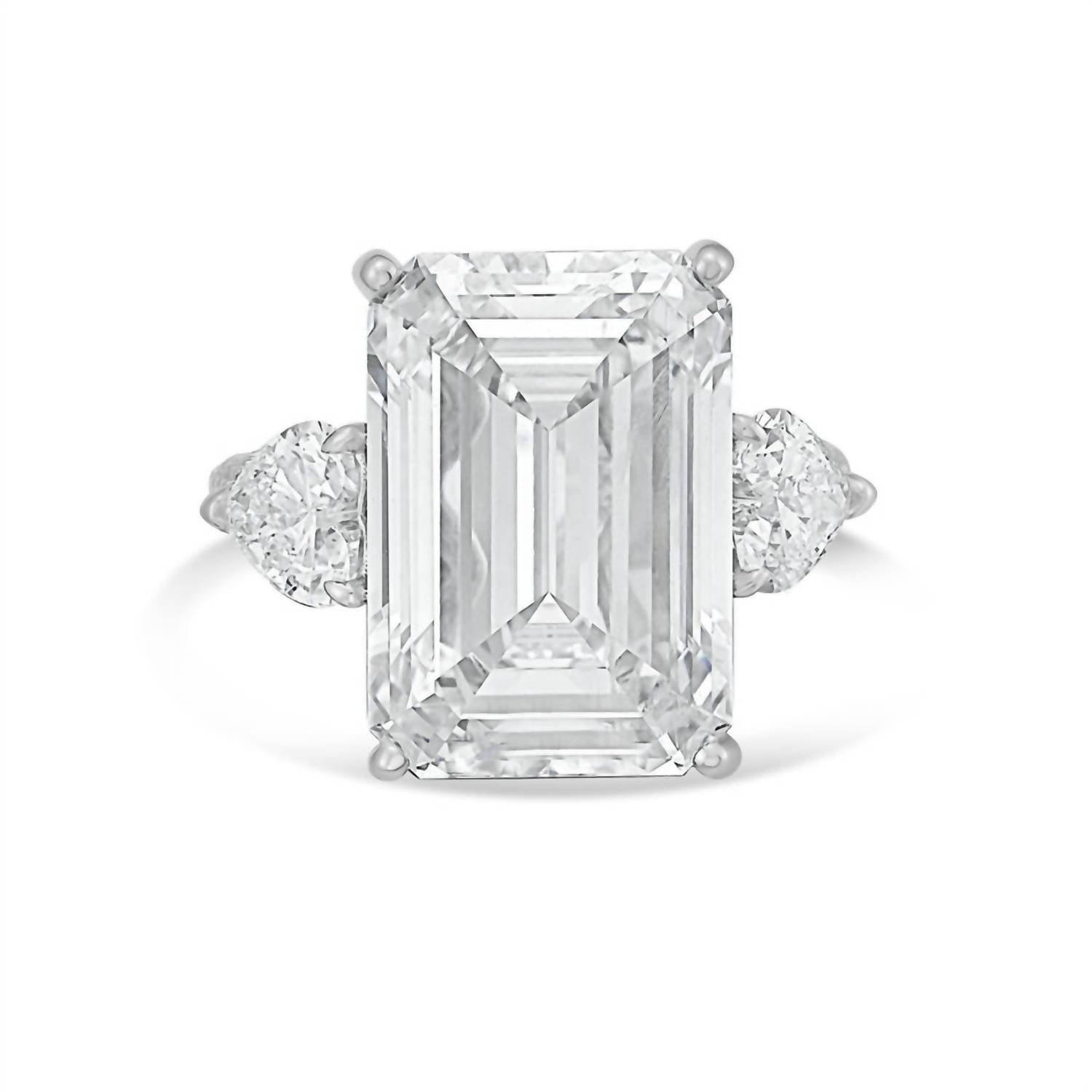 Diana M Jewels - Women's Emerald, Heart & Round Lab-Grown Diamond Fashion Ring (15.40 Ct) - Signature