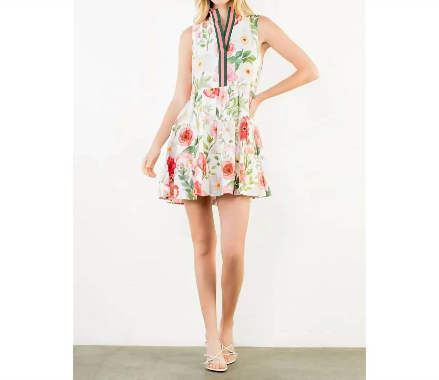 Thml - Floral Sleeveless Flowy Mini Dress