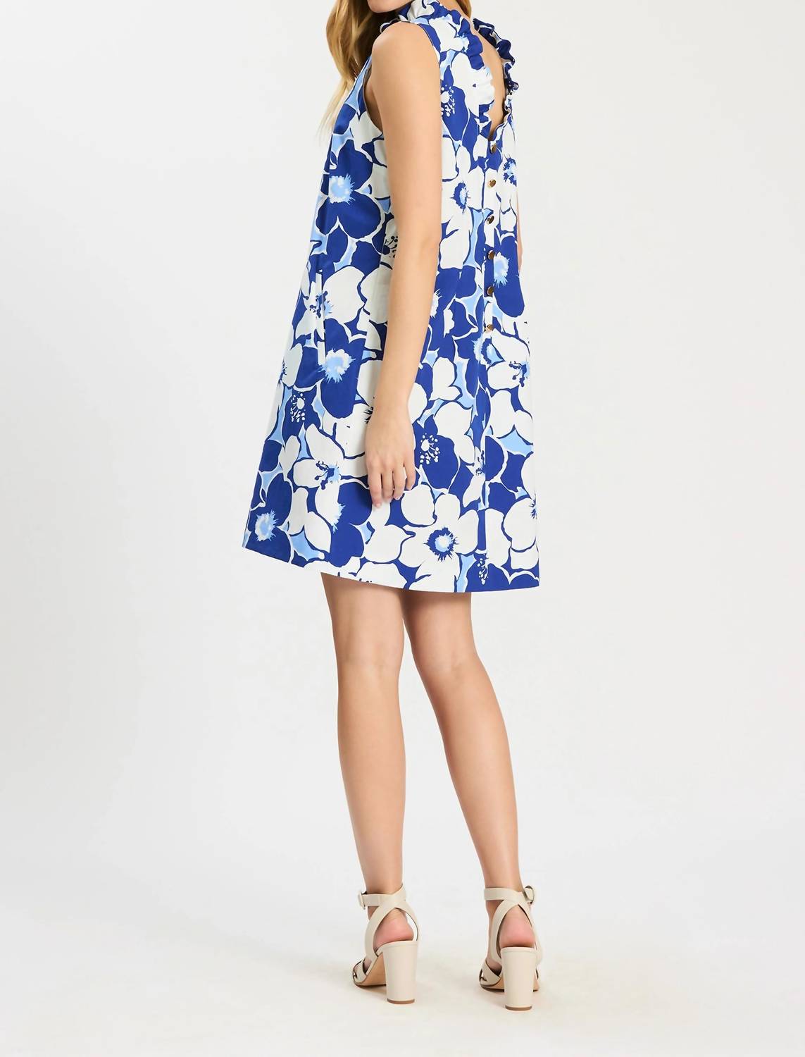 Tyler Boe - Ella Ruffle Neck Dress