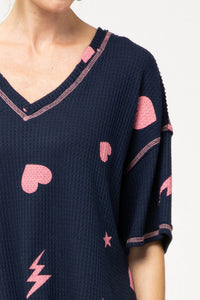 Entro - Waffle Knit Top
