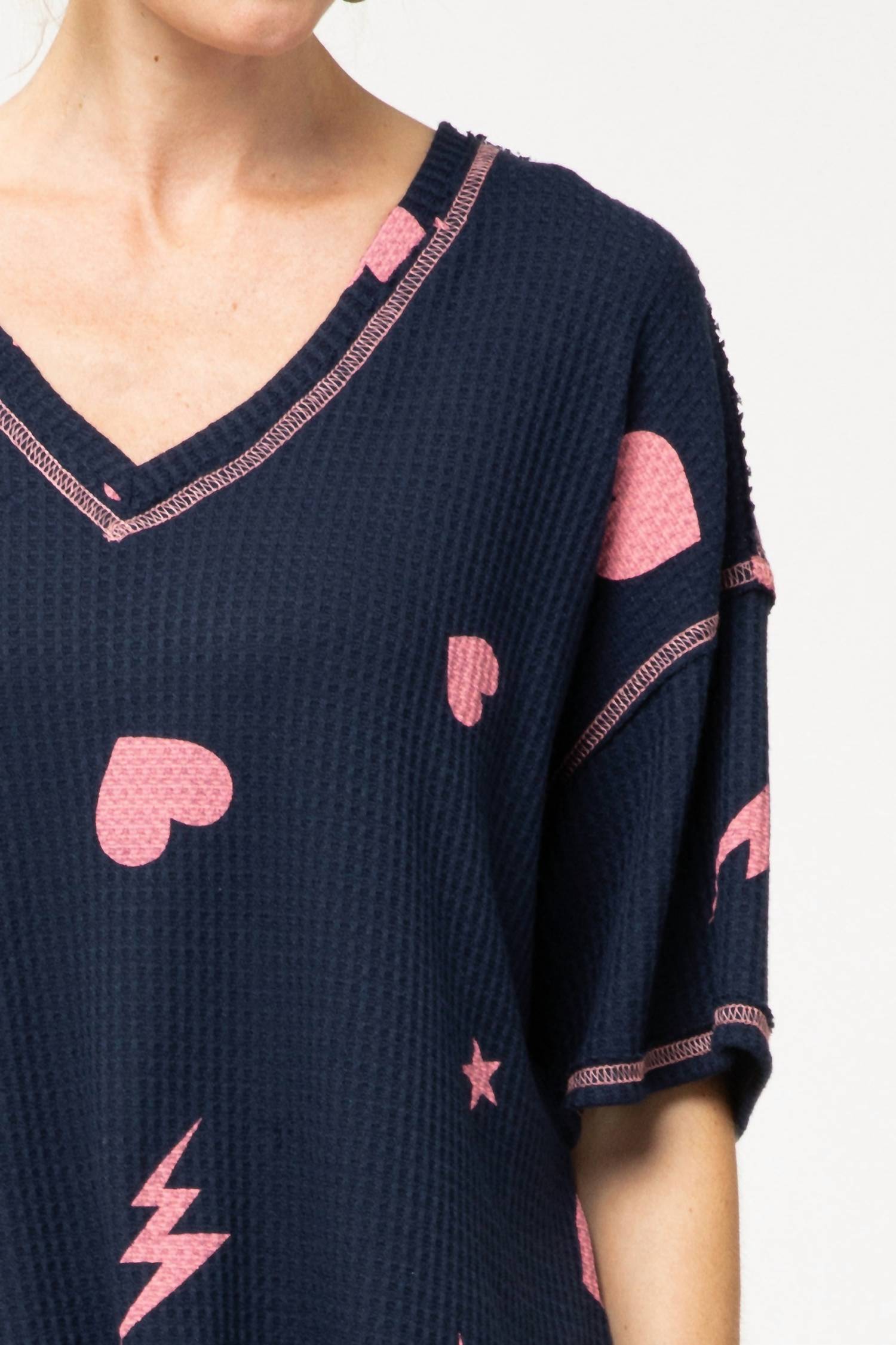 Entro - Waffle Knit Top