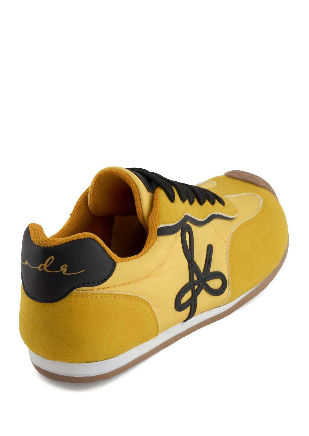 Andrea Women's Casual Sneakers in yellow - women's sneaker - detail view
