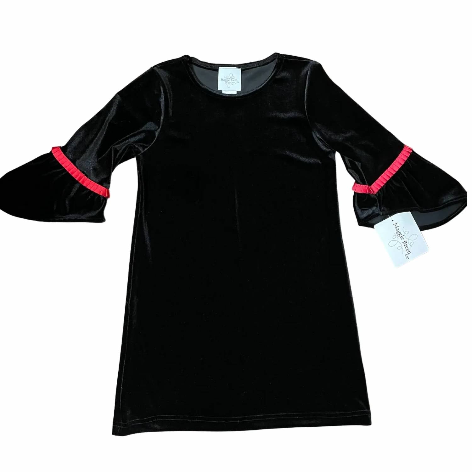 Maggie Breen Too - Girl's Crew Neck Dress With Trim