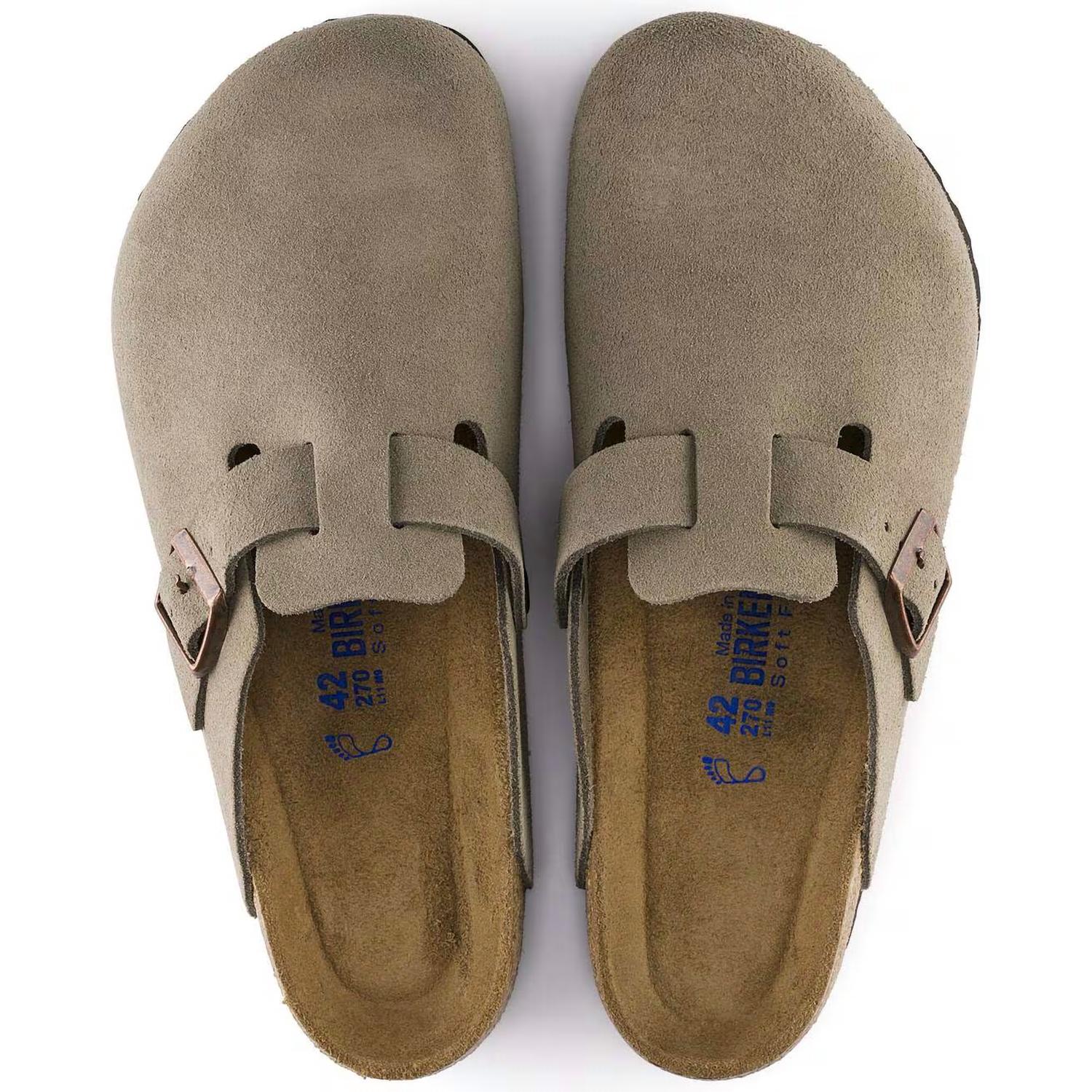 Birkenstock - Unisex Boston Soft Footbed Suede Leather Clog