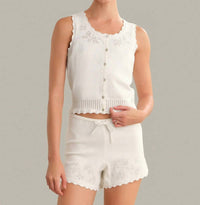 525 America - Valentine Button Down Sleeveless Top