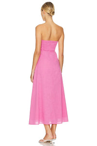 SNDYS. Lilly Dress in pink - women's dress - alternate view