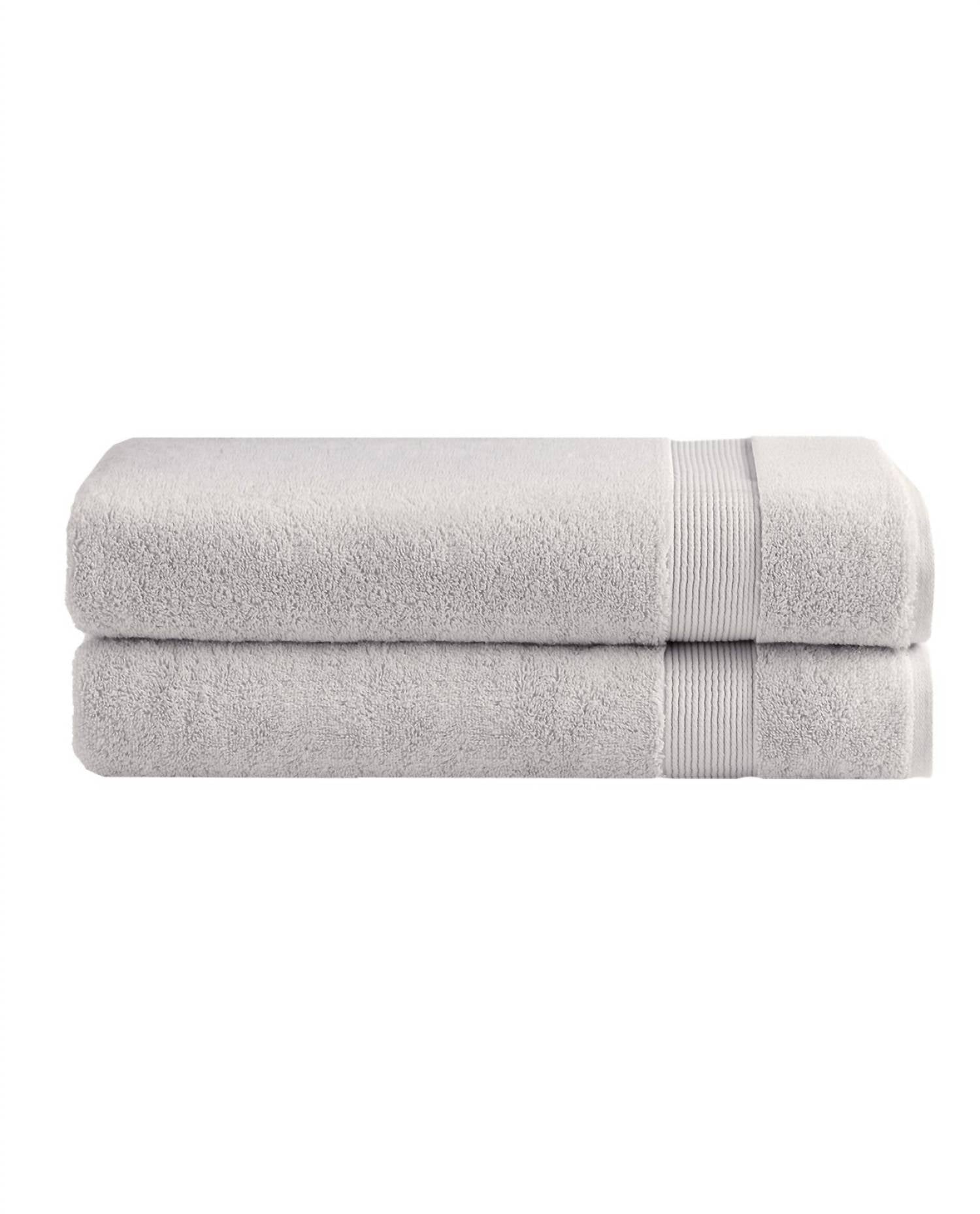 Under the Canopy Classic Organic 2-piece Bath Sheet Set in silver - item