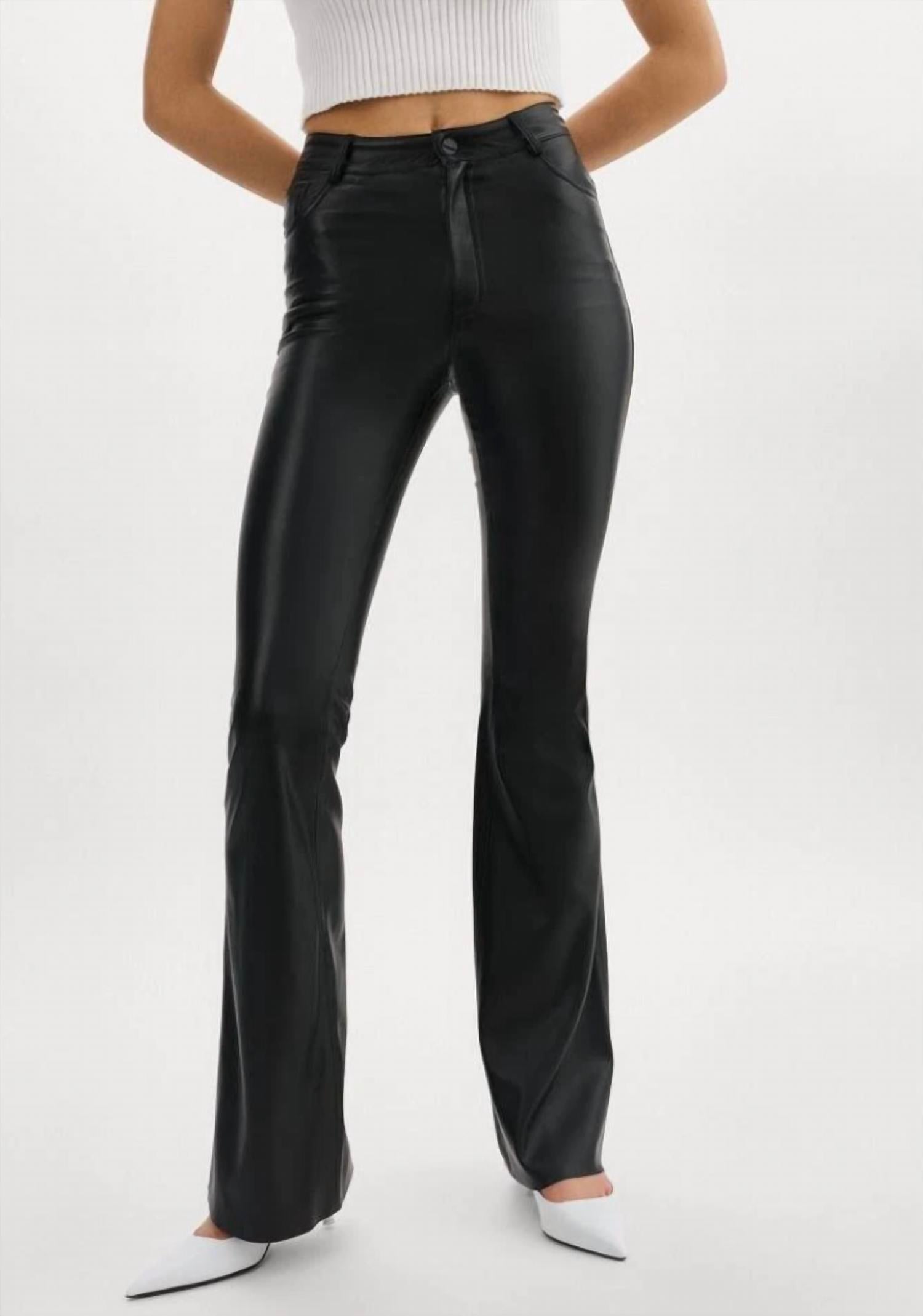 Lamarque - Kaida Faux Leather Flare Pant