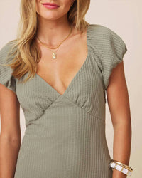 Splendid - Dawn Puff Sleeve Midi Dress