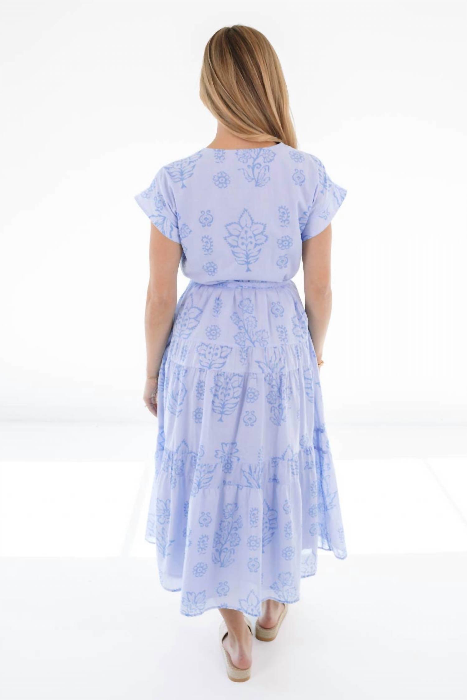 J.Marie - Sienna V-neck Button Up Midi Dress