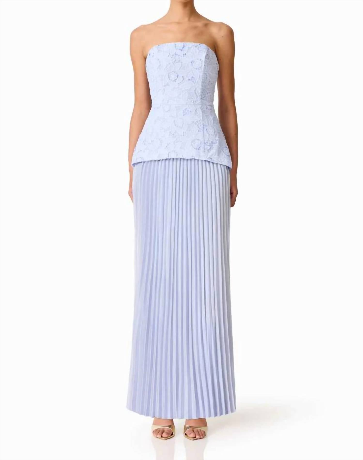 Elliatt - Lacy Strapless Gown