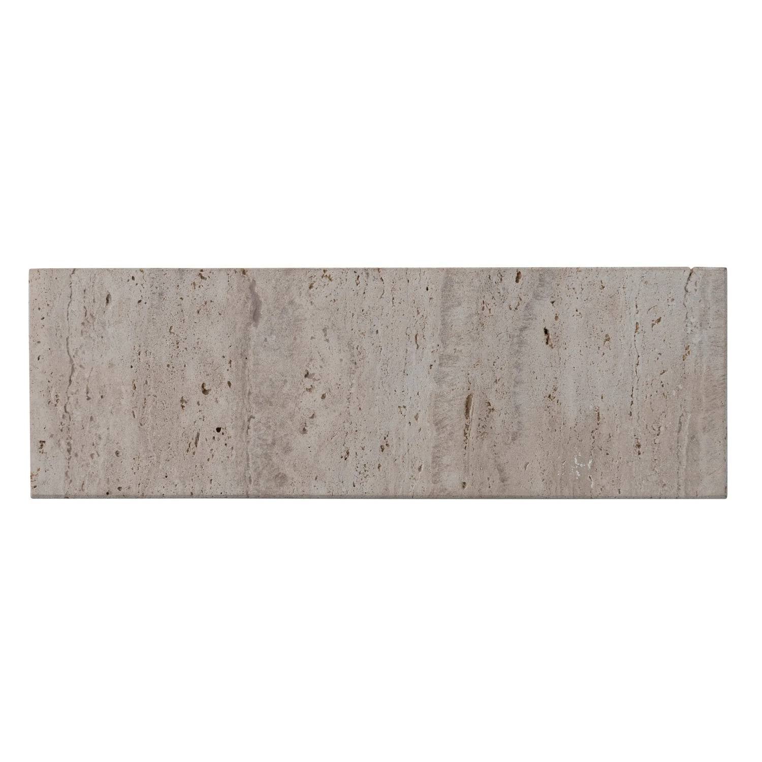 Creative Co-Op - Travertine Stone Footed Cheese & Serving Board