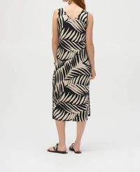 Joseph Ribkoff - Tropical Print Midi A-line Dress