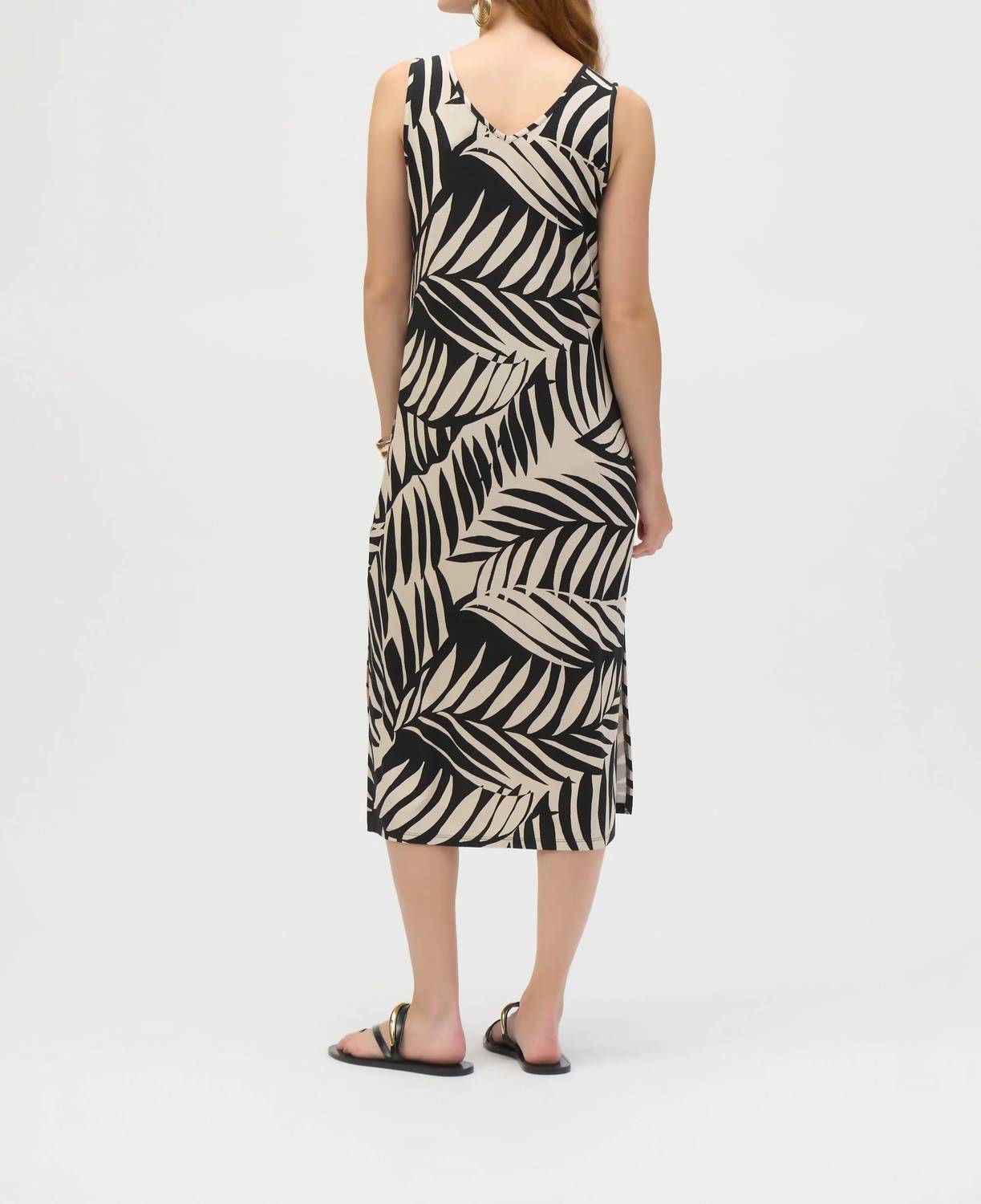 Joseph Ribkoff - Tropical Print Midi A-line Dress