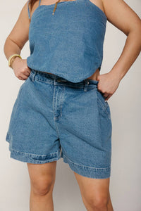 Sixxta - High-rise Classic Denim Short