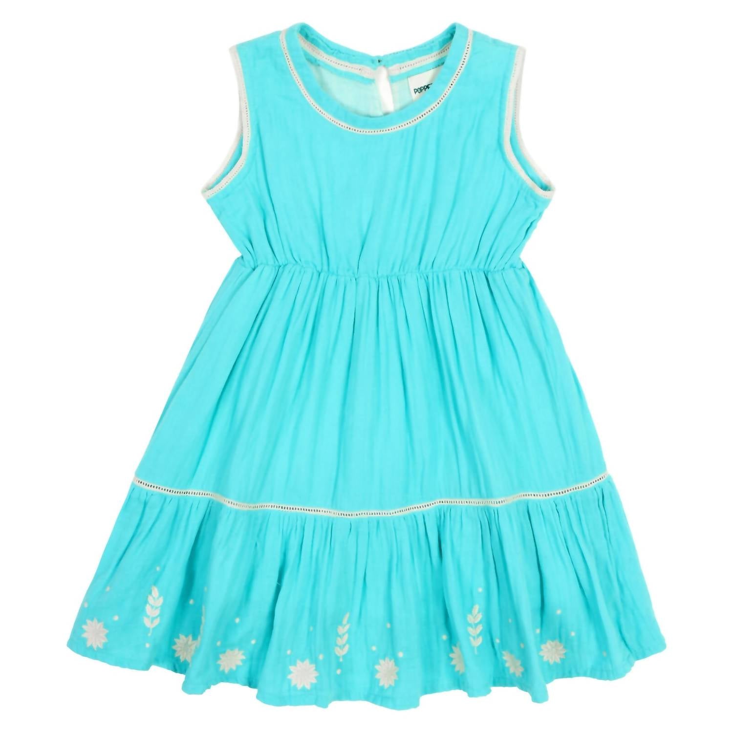Poppet & Fox - Kid's Embroidered Floral Dress