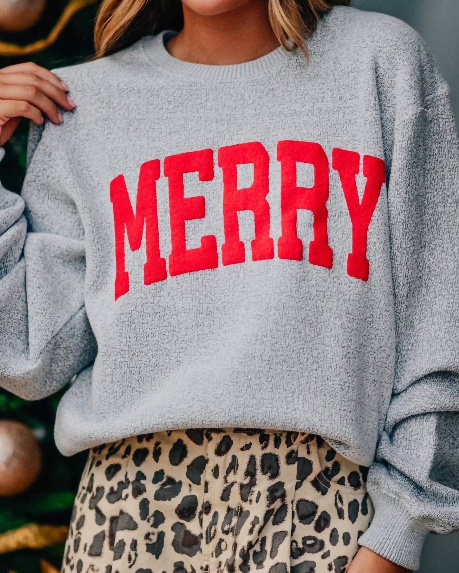 Southern Bliss - Merry Knit Sweatshirt