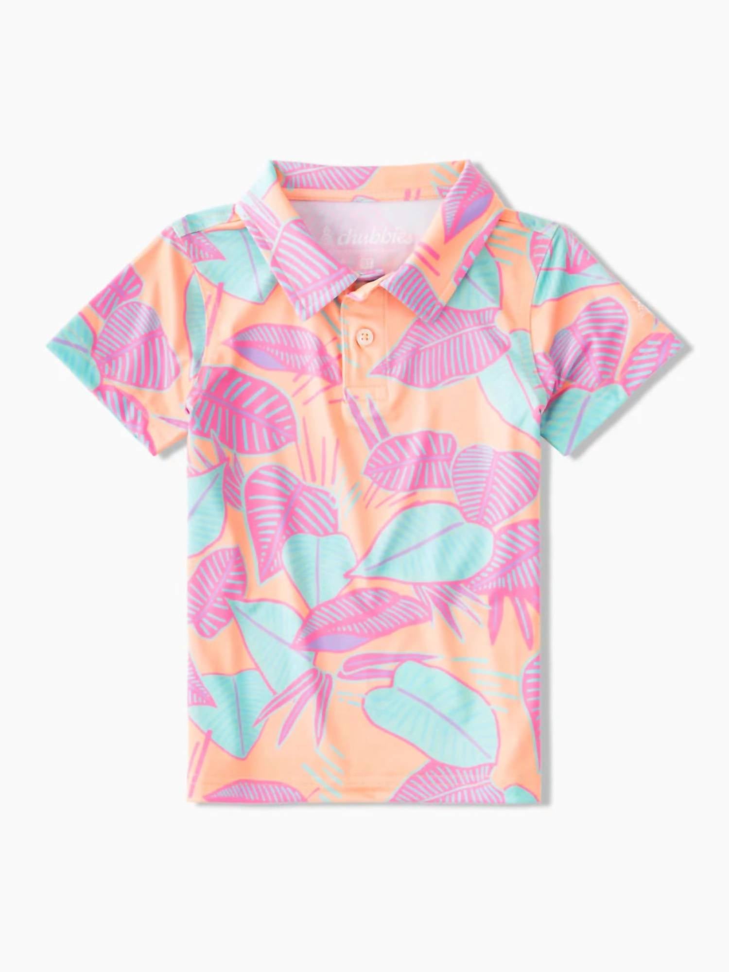 Chubbies - Lil Posh Palms Toddler Performance Polo
