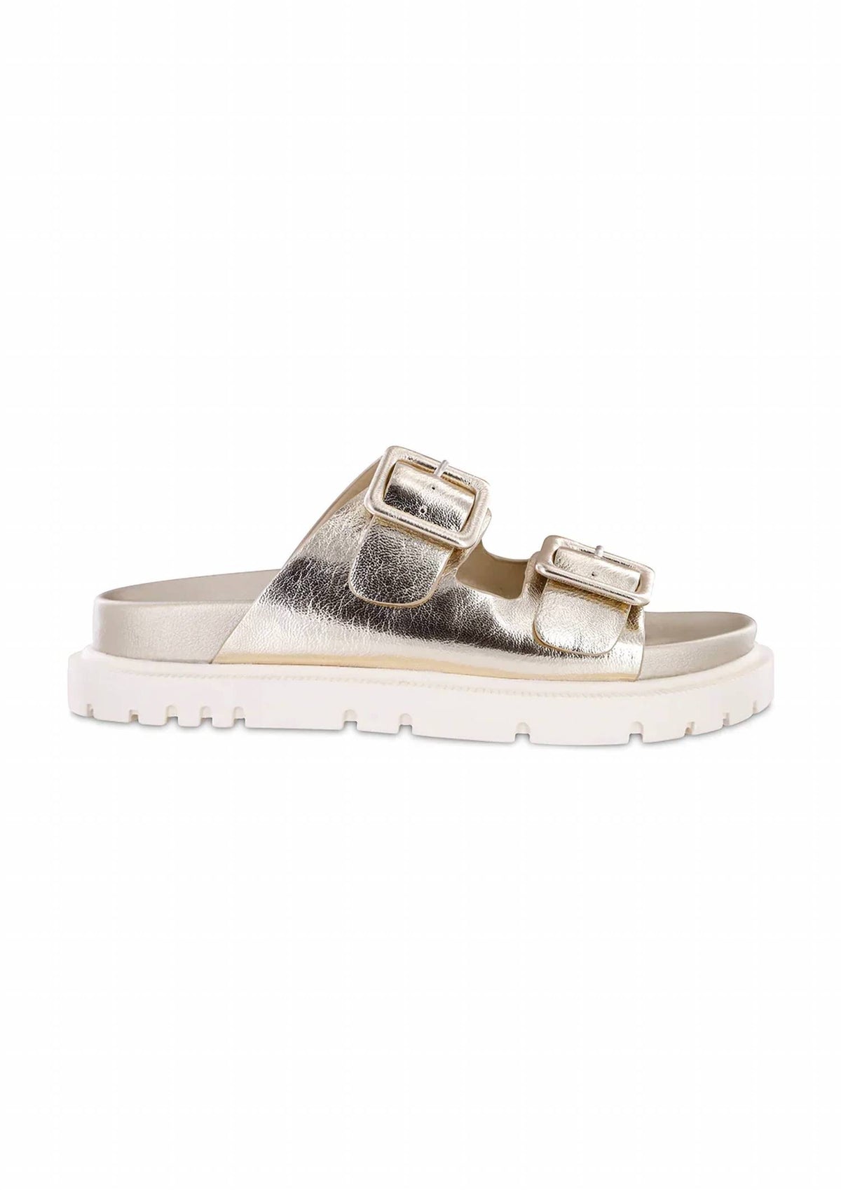 Mia Shoes - Women's Golden Hour Buckle Slides