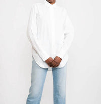 Closed - Back Spilt Button-Down Top