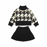 Abel & Lula - Sweater With Pleated Skirt Set