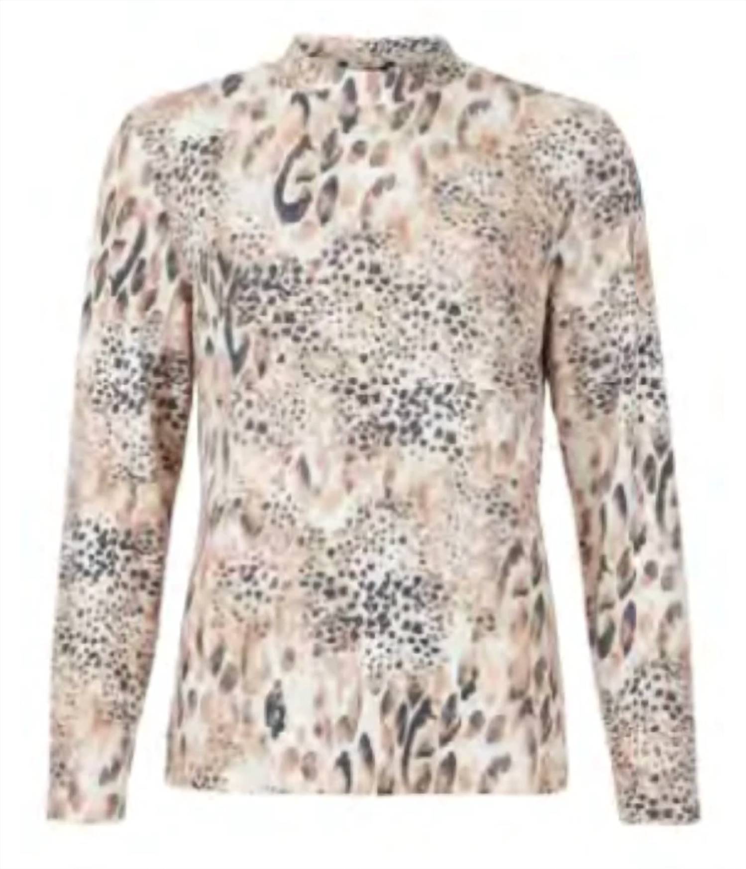 Brandtex - Women's Long Sleeve Animal Print Top