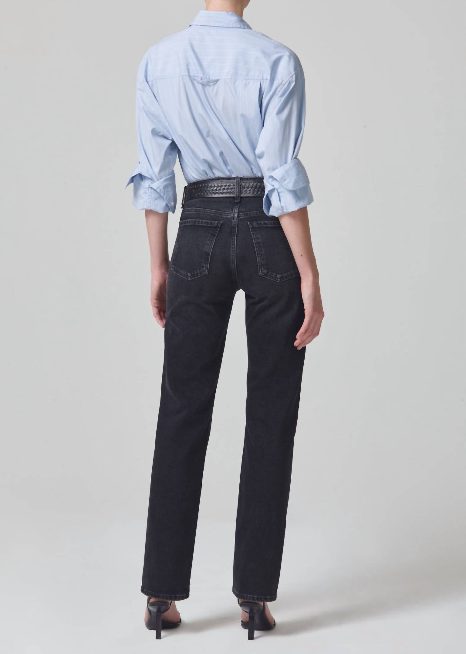 Citizens of Humanity Zuri Stormy Jeans in blue - women's jeans - detail view