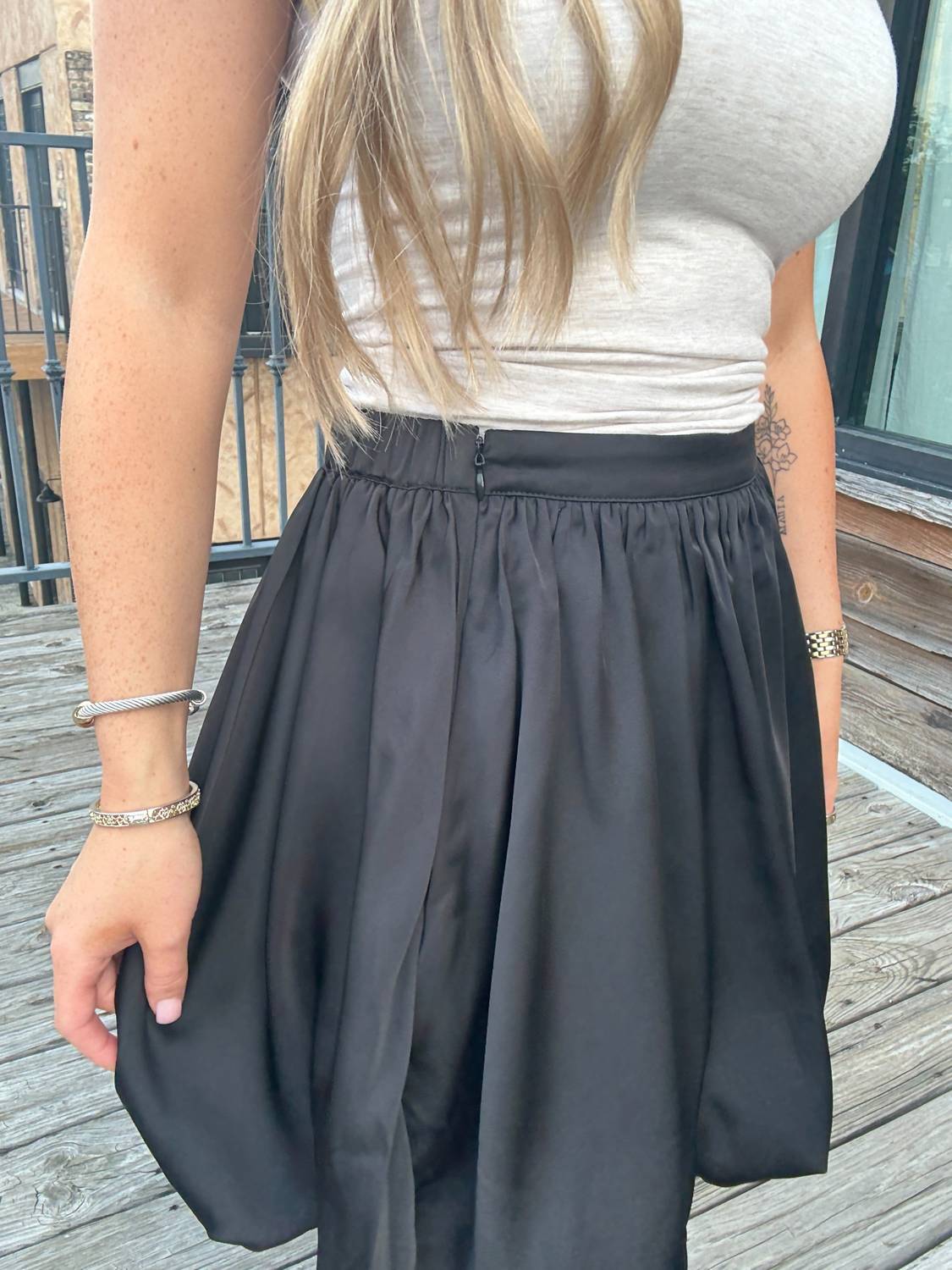 Wishlist - Satin Sway Skirt