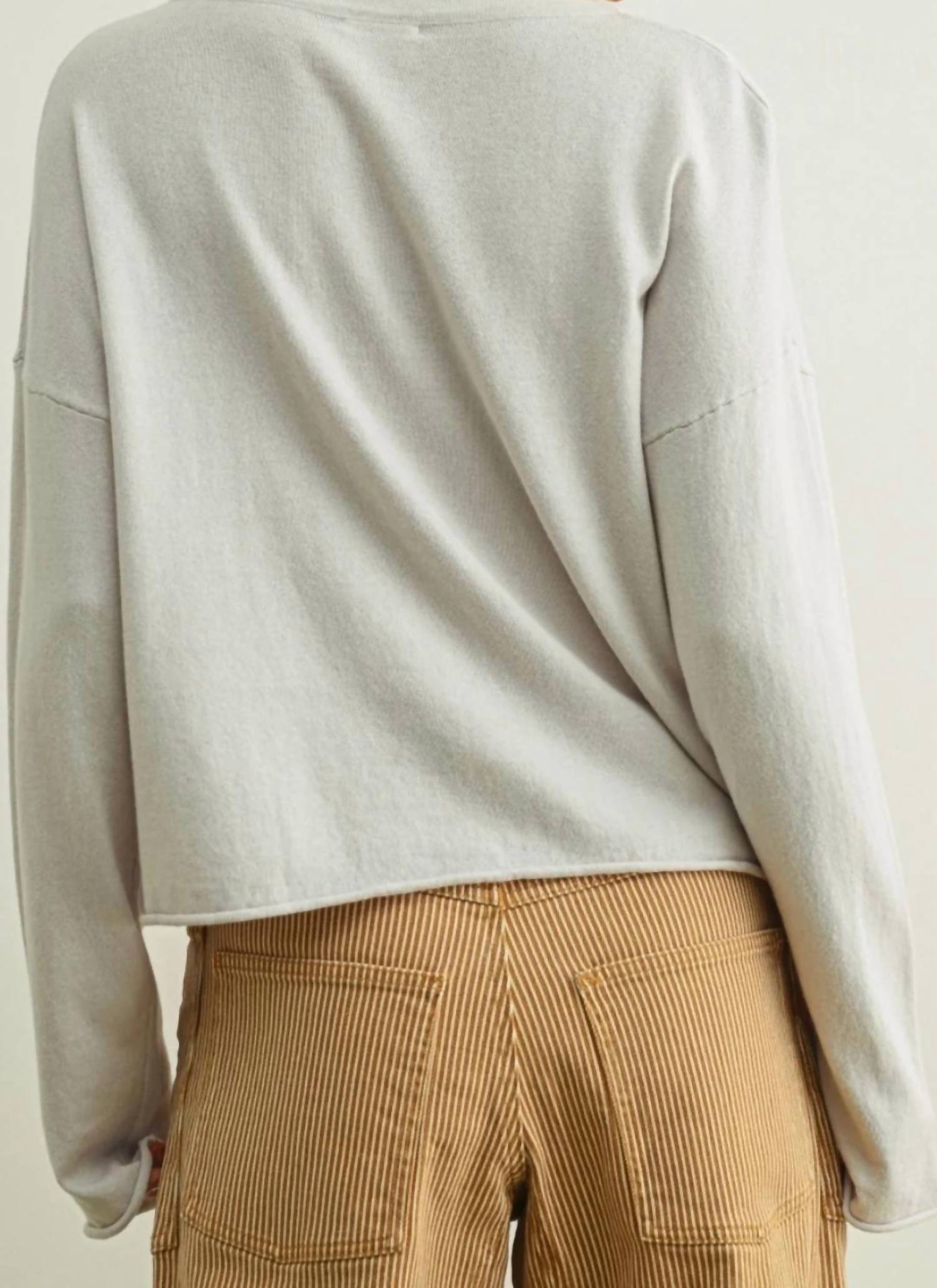 Miou Muse - Essential Rolling Hem Top